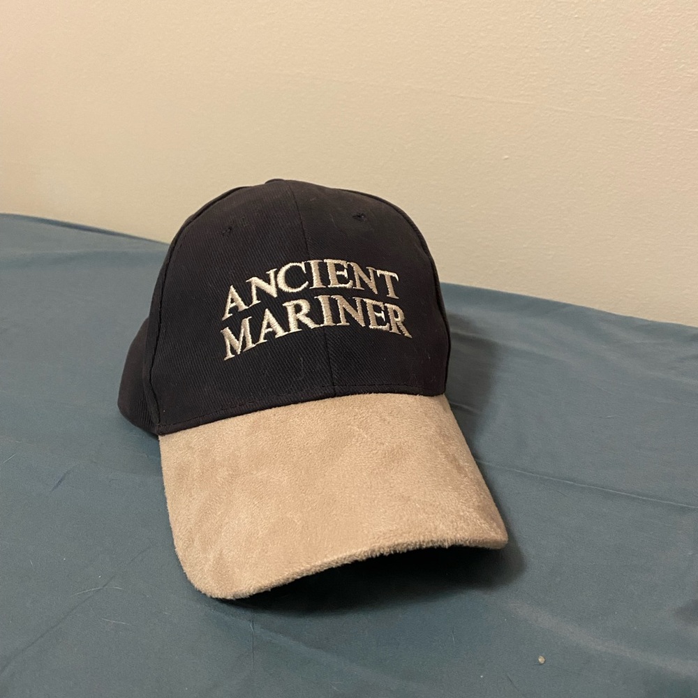Yachting Cap Ancient Mariner Baseball Cap  Navy and Beige